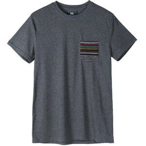 Men's Solid Color Short Sleeve T-Shirt with Pocket for Casual Everyday Size XL